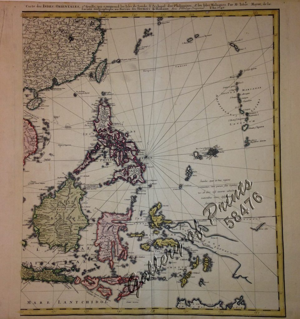 2) Carte des Indes Orientales… Philippines… – Gallery of Prints