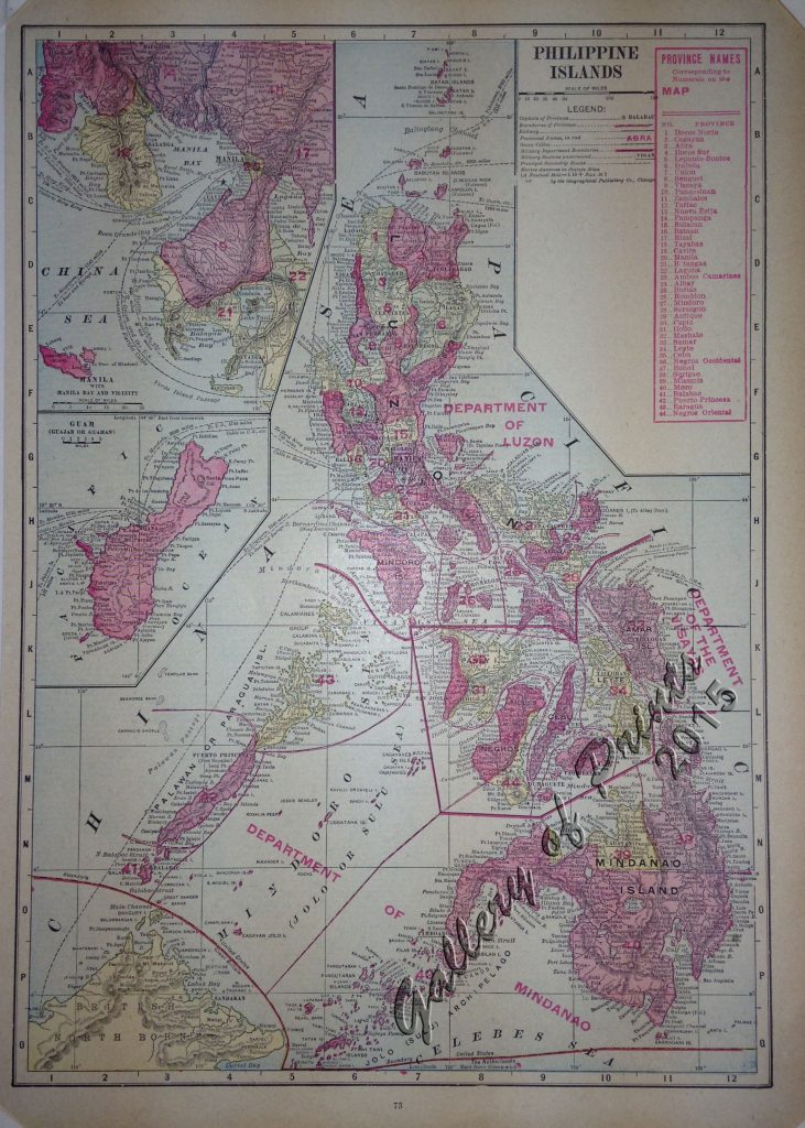 Philippine Islands. with insets: 1. Manila with Manila Bay and Vicinity ...