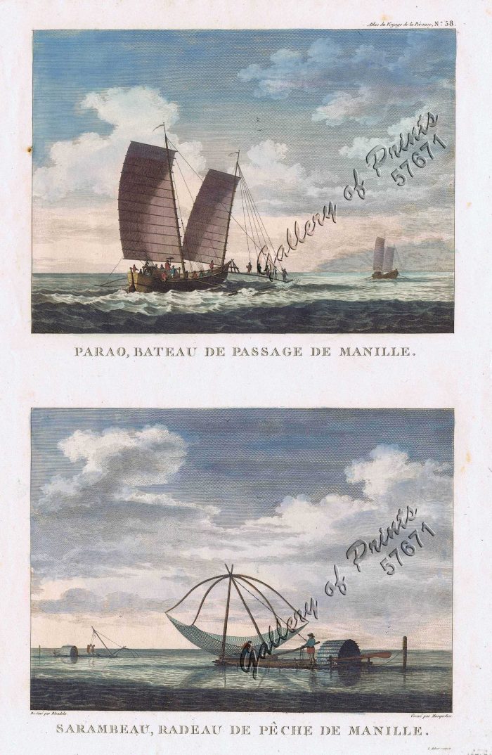 1) Parao, Bateau de Passage de Manille (Parao, ferryboat of Manila). 2 ...