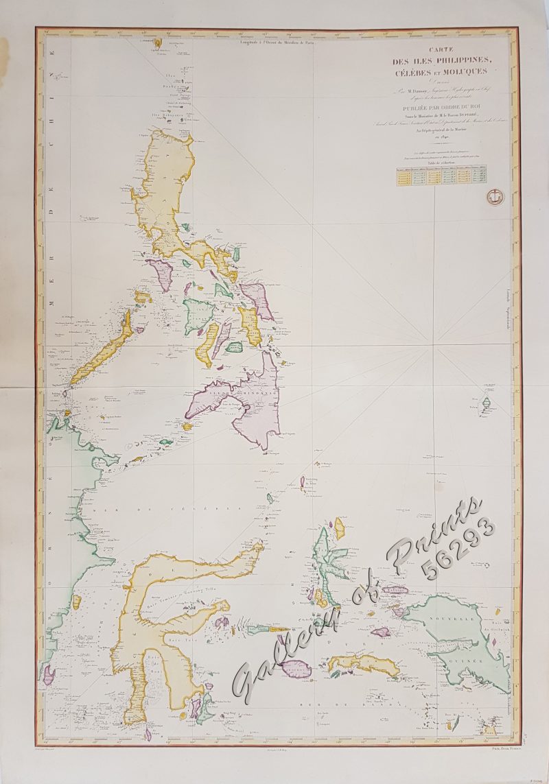 Carte Des Îles Philippines, Célebès Et Moluques….duperré – Gallery Of 