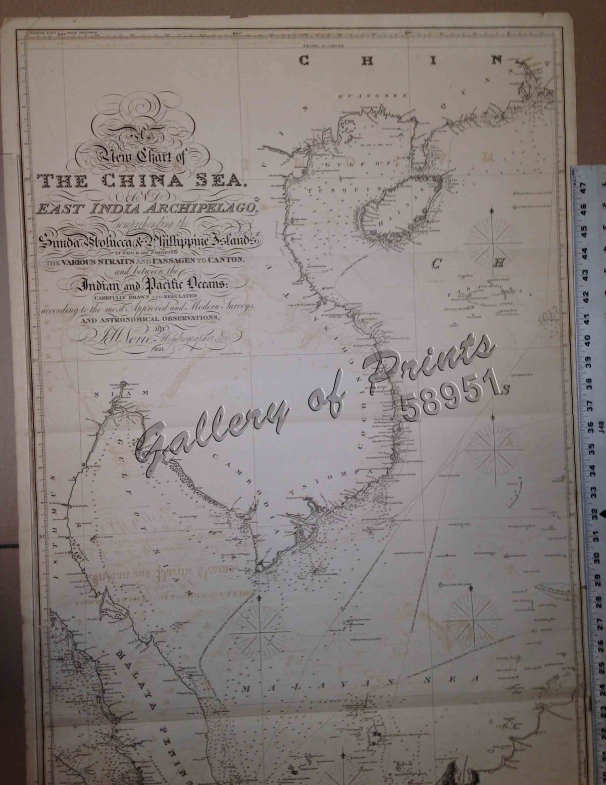 A New Chart Of The China Sea And East India Archipelago Comprehending