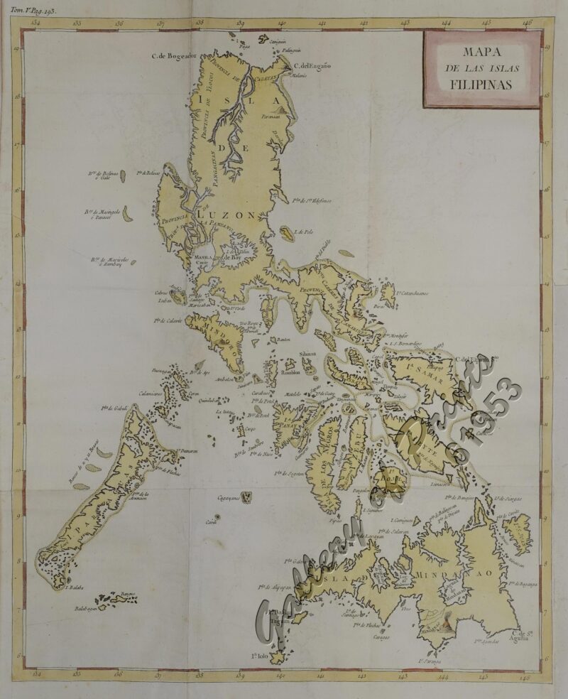 Mapa de las Islas Filipinas – Gallery of Prints