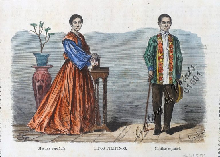 Tipos Filipinos. 1. Mestiza española. 2. Mestizo español. – Gallery of ...