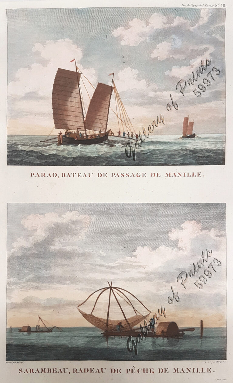 1) Parao, Bateau de Passage de Manille (Parao, ferryboat of Manila); 2 ...