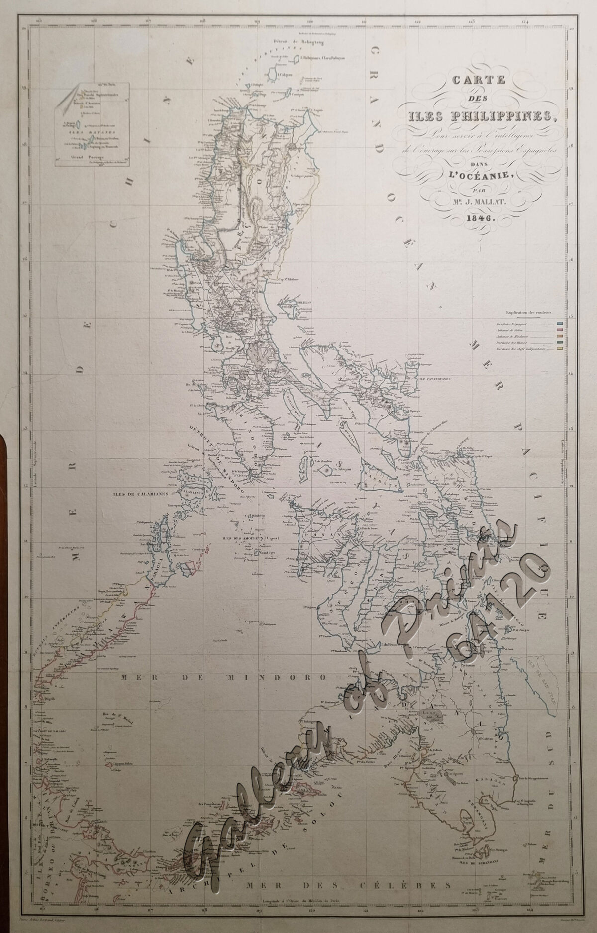 Carte des Iles Philippines Pour servirà l’intelligence de l’ouvrage sur ...